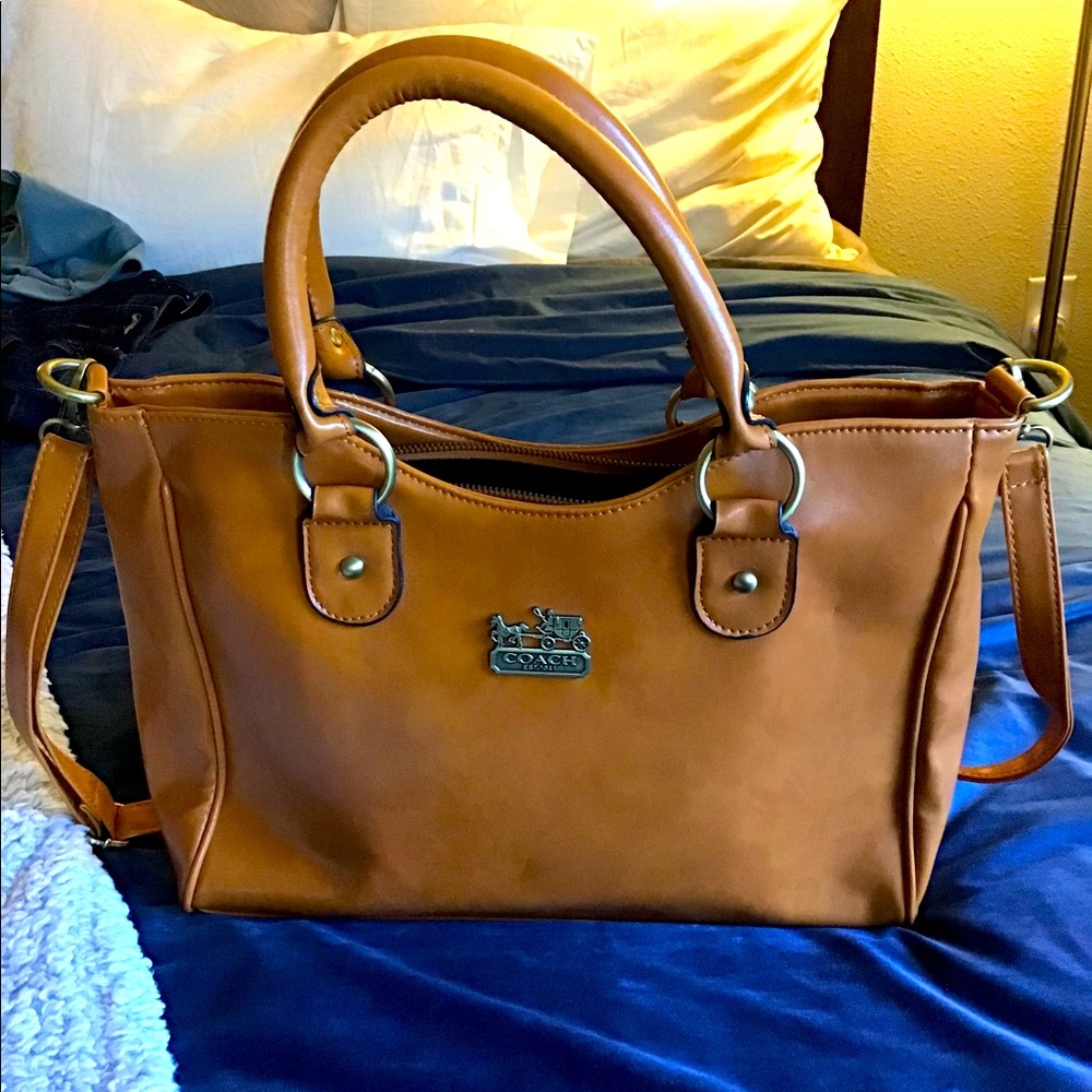 Coach Tan Leather Purse